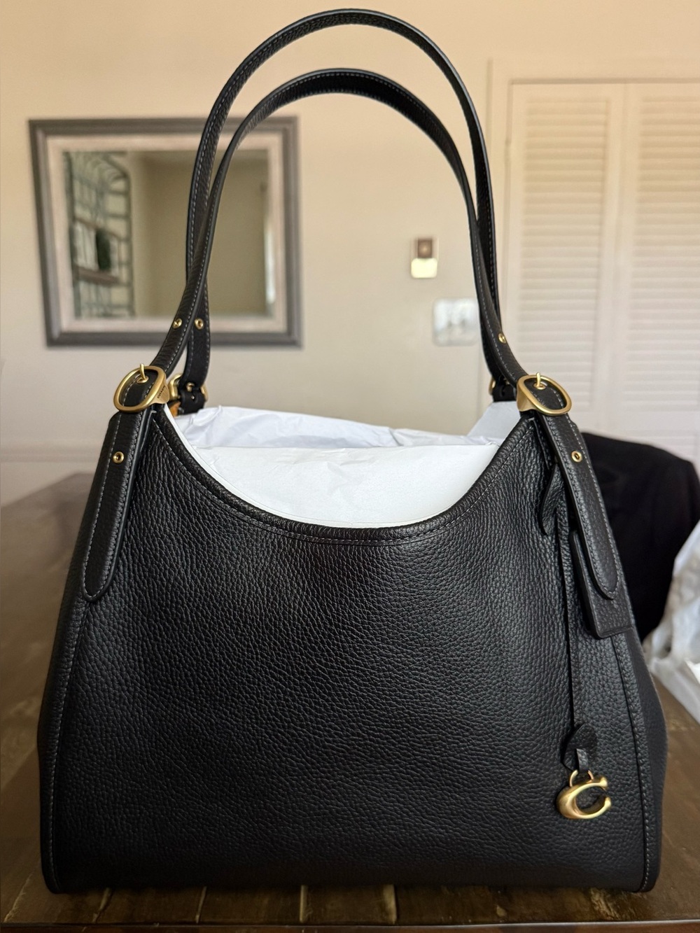 Coach Bella Medium Leather Shoulder Bag NWT